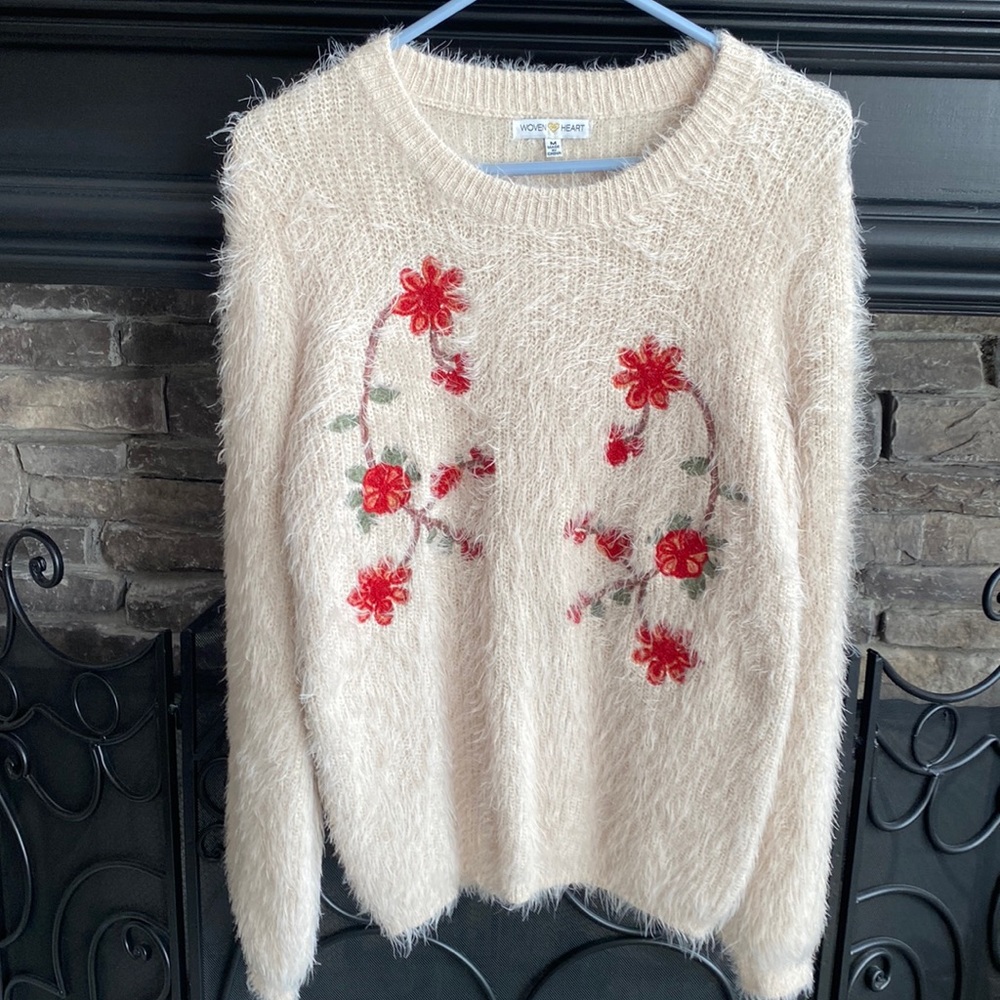 Woven Heart sweater
